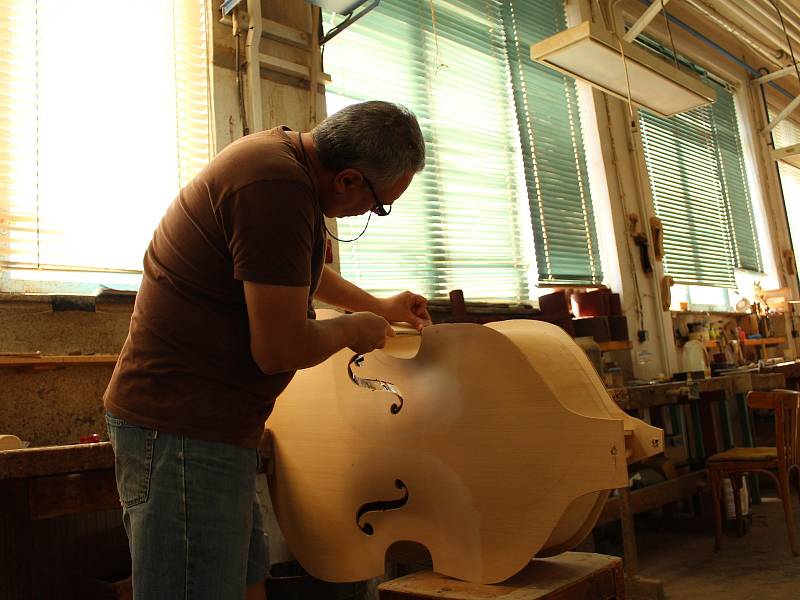 LIDÉ si o víkendu mohli prohlédnout zázemí výrobny hudebních nástrojů Strunal Schönbach v Lubech. V prostorách městského úřadu se pak pokochali novou expozicí historických hudebních nástrojů.