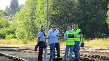 V Lázních Kynžvartu ve středu odpoledne vykolejil vlak.