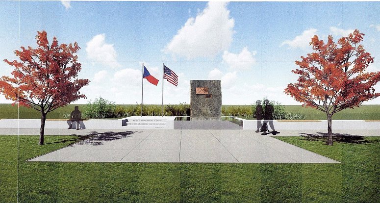Vizualizace nového umístění Památníku americké armády.