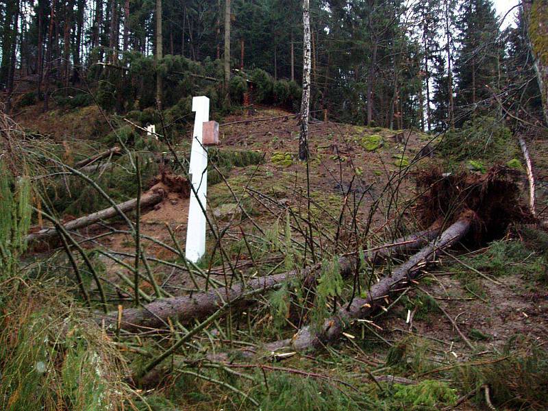 Větrná smršť poničila bečovskou botanickou zahradu