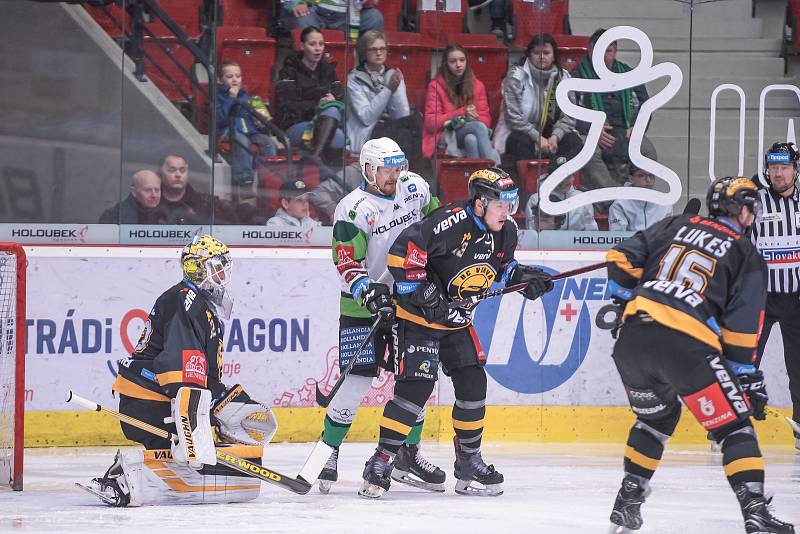 Utkání 4. kola skupiny o udržení hokejové Tipsport extraligy HC Energie Karlovy Vary - HC Verva Litvínov