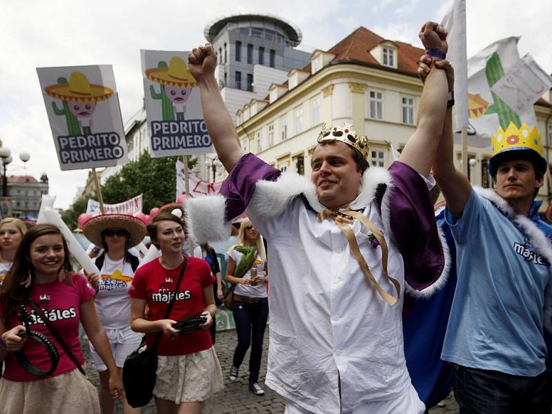 Majálesový průvod prošel 4. května centrem Prahy.