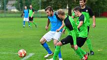 Fotbalisté Hroznětína uspěli i ve třetím domácím utkání krajského přeboru, když porazili Nové Sedlo 2:0.