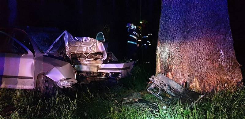 Náraz vozu do stromu skončil tragicky, řidič přišel o život