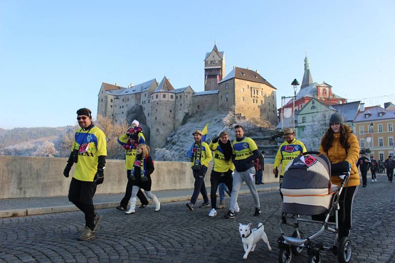 Novoroční běh v Lokti.