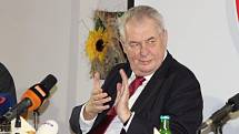 Prezident Miloš Zeman v Kynšperku nad Ohří