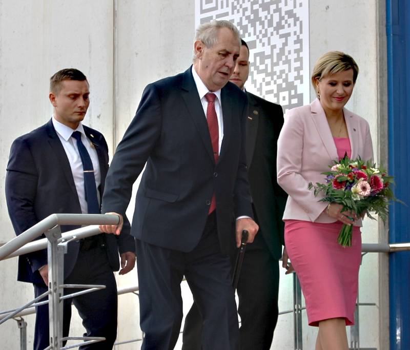 Prezident Miloš Zeman na návštěvě v Karlovarském kraji.