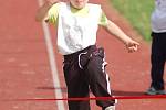 Třináctý ročník dětské sportovní olympiády pořádal na stadionu Závodu míru Mateřská škola ze Sedlece.