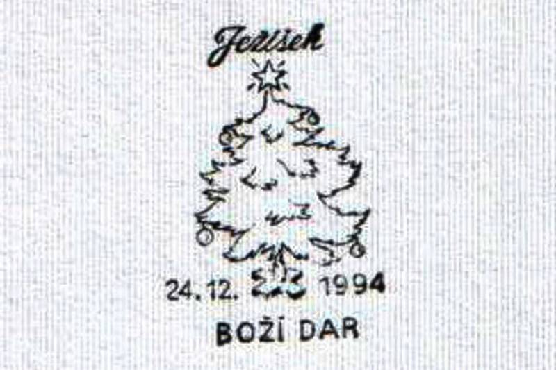 Razítko vánoční Ježíškovy pošty z roku 1994.