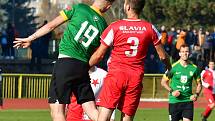 Ve šlágr Fortuna ČFL remizoval Baník Sokolov v krajském derby s karlovarskou Slavií 1:1.