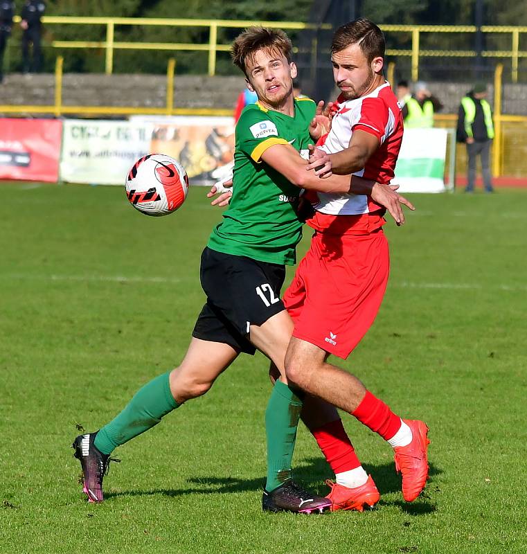 Ve šlágr Fortuna ČFL remizoval Baník Sokolov v krajském derby s karlovarskou Slavií 1:1.