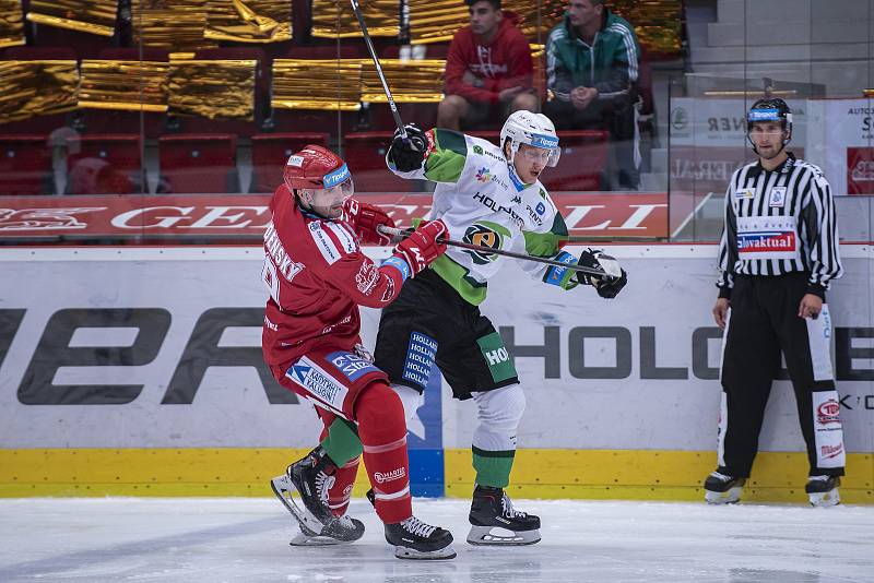 Utkání 3. kola Tipsport extraligy HC Energie Karlovy Vary - HC Oceláři Třinec