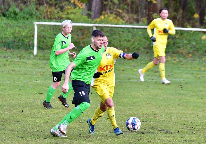 Fotbalisté Merklína si na závěr podzimní části připsali na účet porážku 0:6 s rezervou Viktorie Mariánské Lázně.