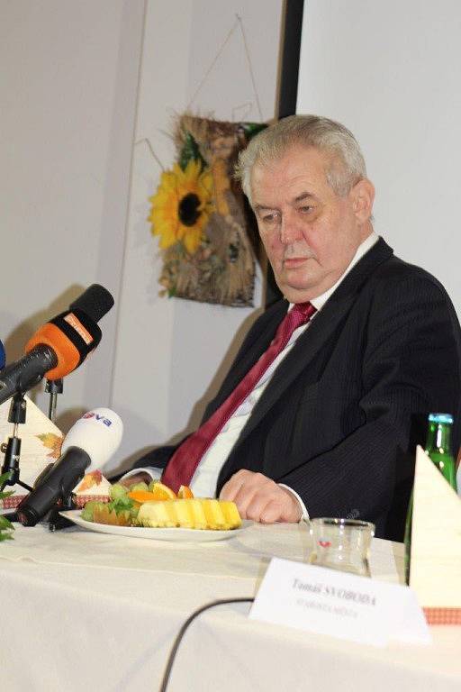 Prezident Miloš Zeman v Kynšperku nad Ohří