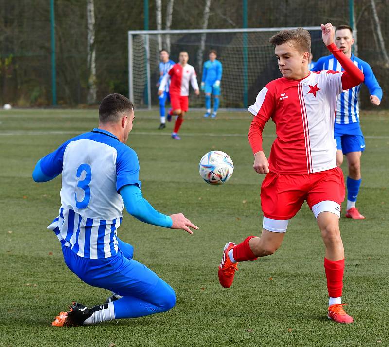 Ostrov udělal vítěznou tečku, porazil mladíky Slavie, slavil výhru 5:2.