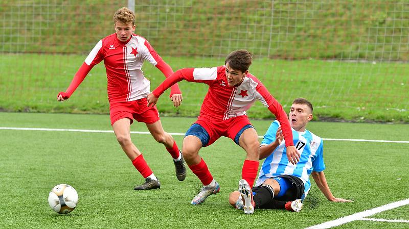 Mladíci Slavie dotáhli obrat do vítězného konce, porazili Novou Roli 5:2.