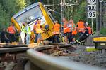 Ještě ve čtvrtek odpoledne nejezdily kvůli středeční železniční nehodě v Lázních Kynžvartu na trati Plzeň – Cheb vlaky.