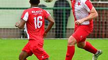 Západočeské derby přetavila v tříbodový zisk karlovarská Slavia, která porazila rezervu Viktorie Plzeň posilněnou o několik hráčů ligového A-týmu 1:0.