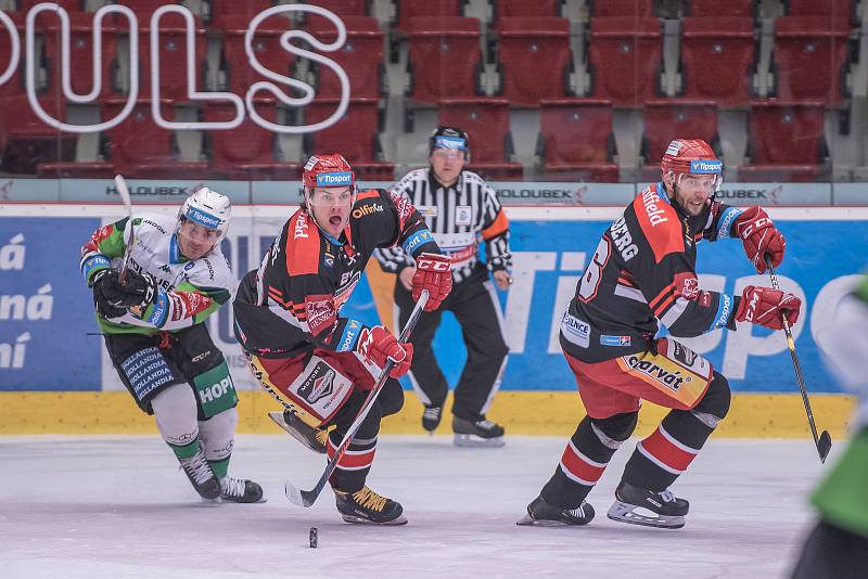 Utkání 45. kola hokejové Tipsport extraligy Energie Karlovy Vary - Mountfield HK 1:4