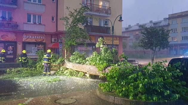 Popadané stromy odstraňovali v průběhu úterního večera a noci hasiči v Karlovarském kraji. Po večerní bouřce vyjížděli k celkem 36 událostem v souvislosti s počasím.