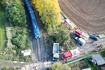 Střet osobního vlaku a nákladního auta u Nové Role.