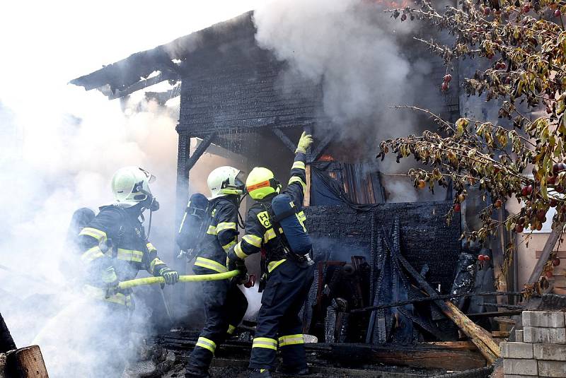 Požár rodinného domu v Jenišově na Karlovarsku.