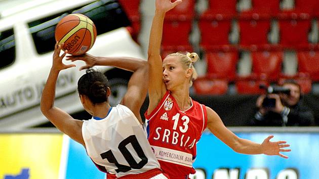 Basketbalistky Kanady si pohrály se srbským výběrem