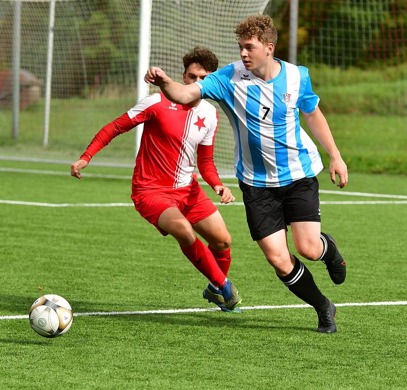 Mladíci Slavie dotáhli obrat do vítězného konce, porazili Novou Roli 5:2.