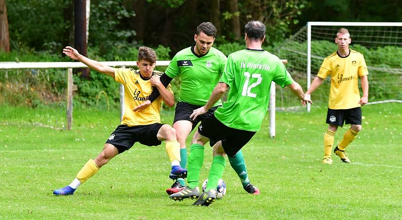 Fotbalisté Kraslic uspěli v souboji s Merklínem, když slavili výhru 6:2.