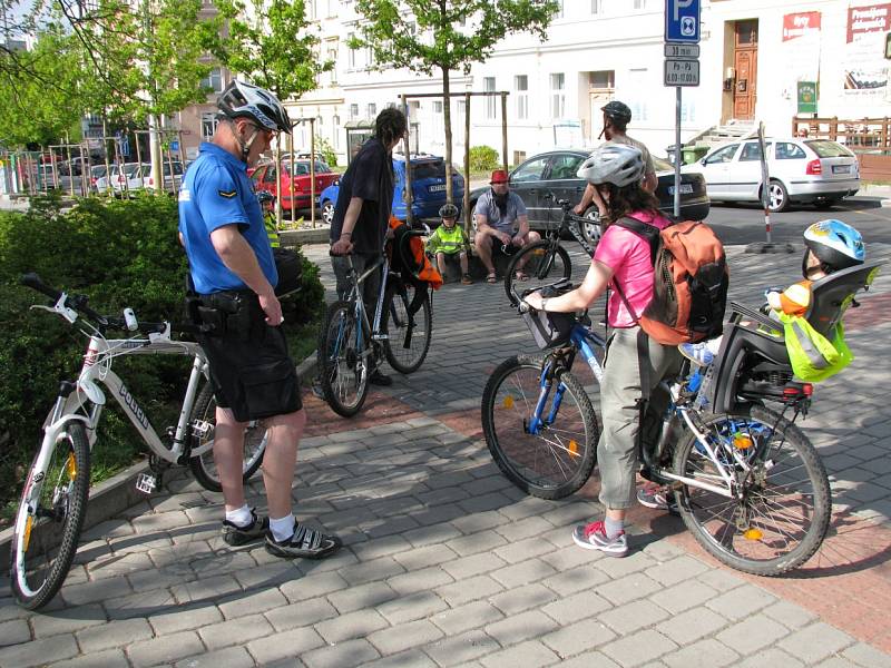 Cyklojízda za zlepšení podmínek pro cyklisty ve městě.