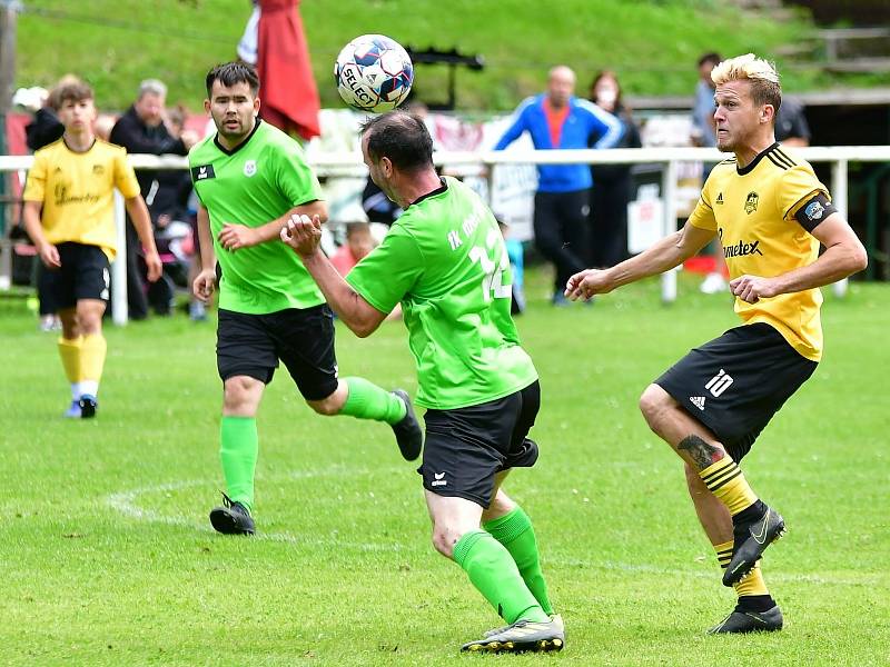 Fotbalisté Kraslic uspěli v souboji s Merklínem, když slavili výhru 6:2.