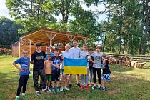 Eliáš uspořádal v Nové Vsi sportovní víkend pro děti z Kyjeva.