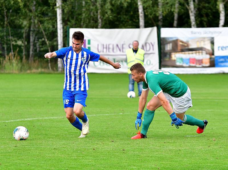 Ostrov si připsal v novém ročníku Fortuna Divize B na své konto první výhru, když porazil v domácím prostředí Slaný v poměru 4:0