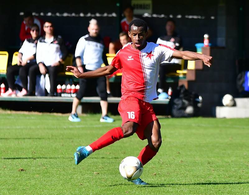 Karlovarská Slavia se drze vyšlápla na favorizované Domažlice, kterým přichystala porážku 0:3.