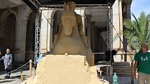 V lázních bude stát další socha z písku.
