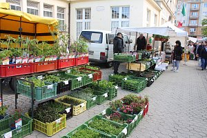 Tradiční farmářské trhy v Karlových Varech.
