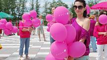 „Růžoví“ lidé podpořili boj s rakovinou prsu 