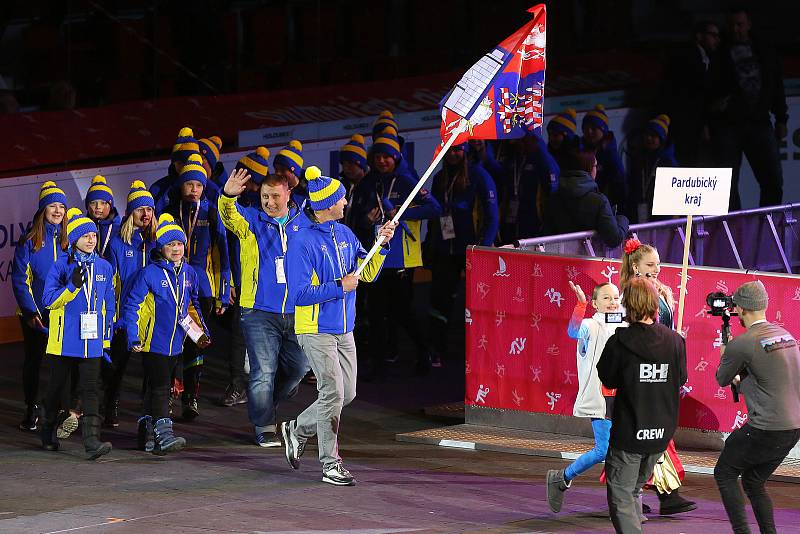Hry zimní Olympiády dětí a mládeže zahájení KV Aréna
