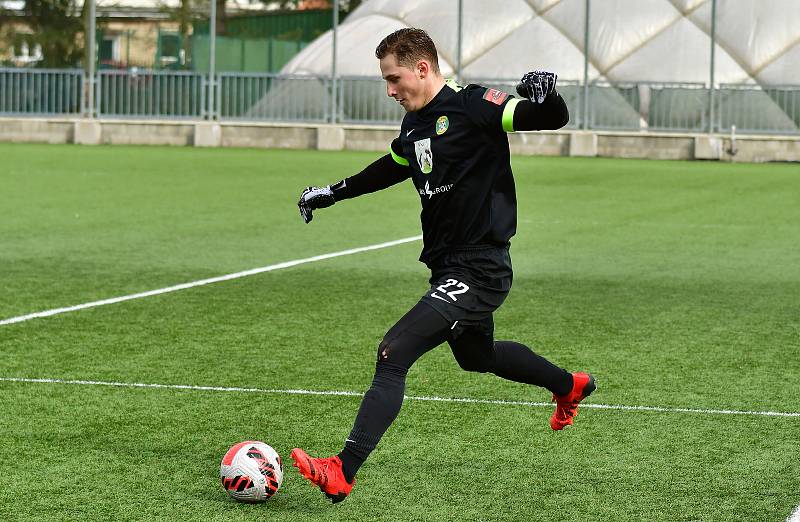 Pavel Hrabačka, gólman FK Baník Sokolov.