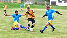 Dalovice i v oslabení vyhrály, když porazily Božičany 2:1.