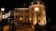 Půlnoční mše na zámku v Bečově.