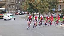 Cyklistický závod Praha — Karlovy Vary — Praha. Průjezd Karlovými Vary.