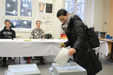 Druhé kolo prezidentských voleb v Karlových Varech.