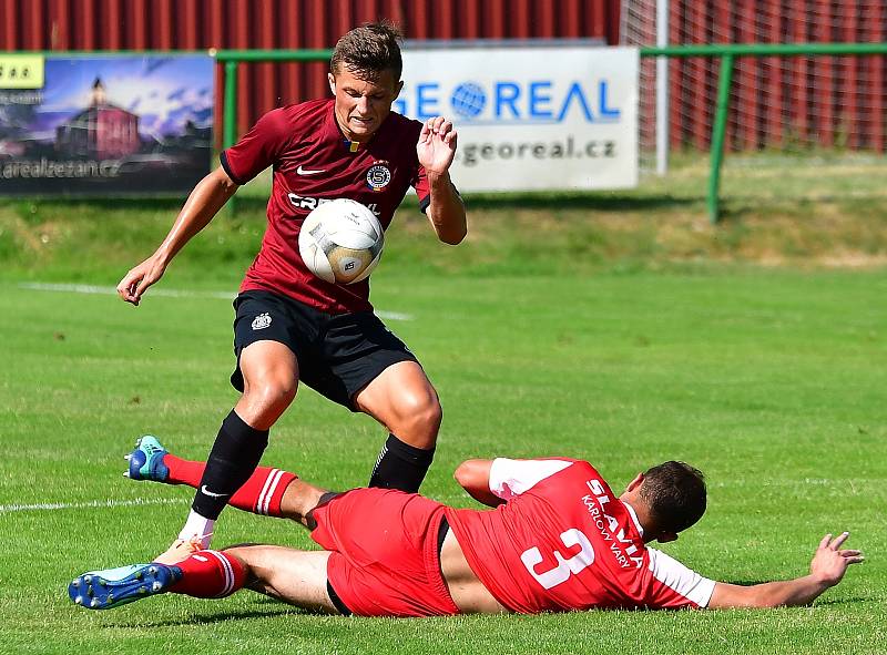 Karlovarská Slavia na závěr letní přípravy nestačila na Spartu Praha U19, které podlehla 3:4.