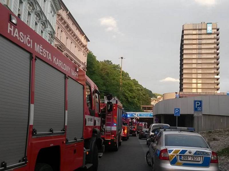 Požár v sauně hotelu Thermal