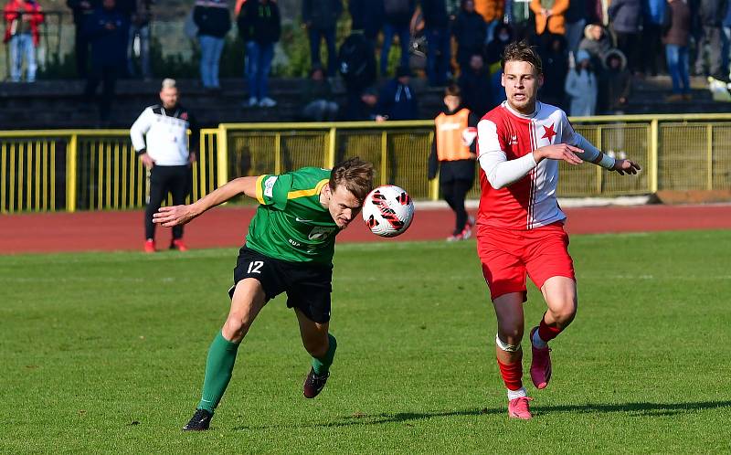 Ve šlágr Fortuna ČFL remizoval Baník Sokolov v krajském derby s karlovarskou Slavií 1:1.