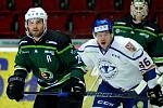 Hokejisté HC Energie (v zeleném) hostili celek Litoměřic.