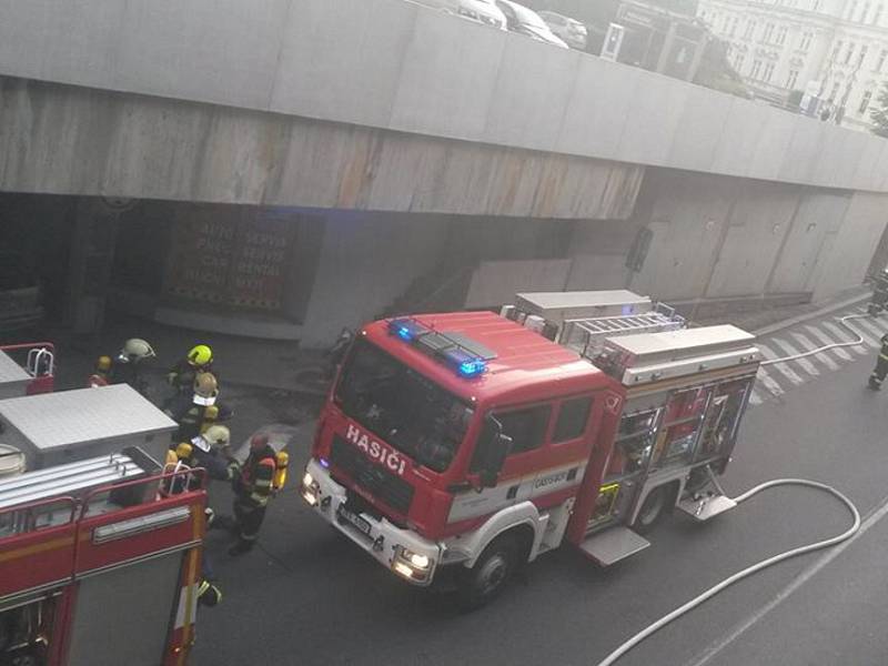 Požár v sauně hotelu Thermal