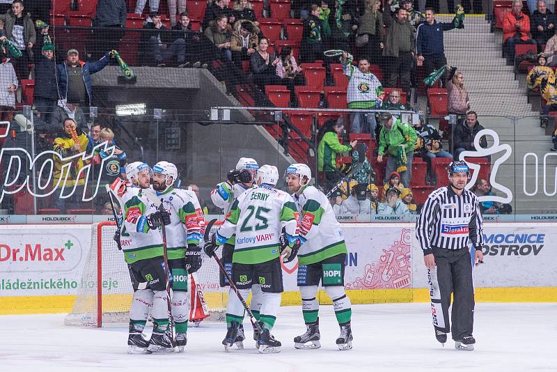 Utkání hokejové Tipsport extraligy HC Energie Karlovy Vary - HC Olomouc