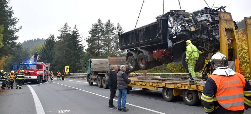 Uzavírka u Kfel na Bečovsku.